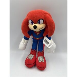 New Sonic the Hedgehog x DC Comics Knuckles Superman 9" Plush Jakks Pacific